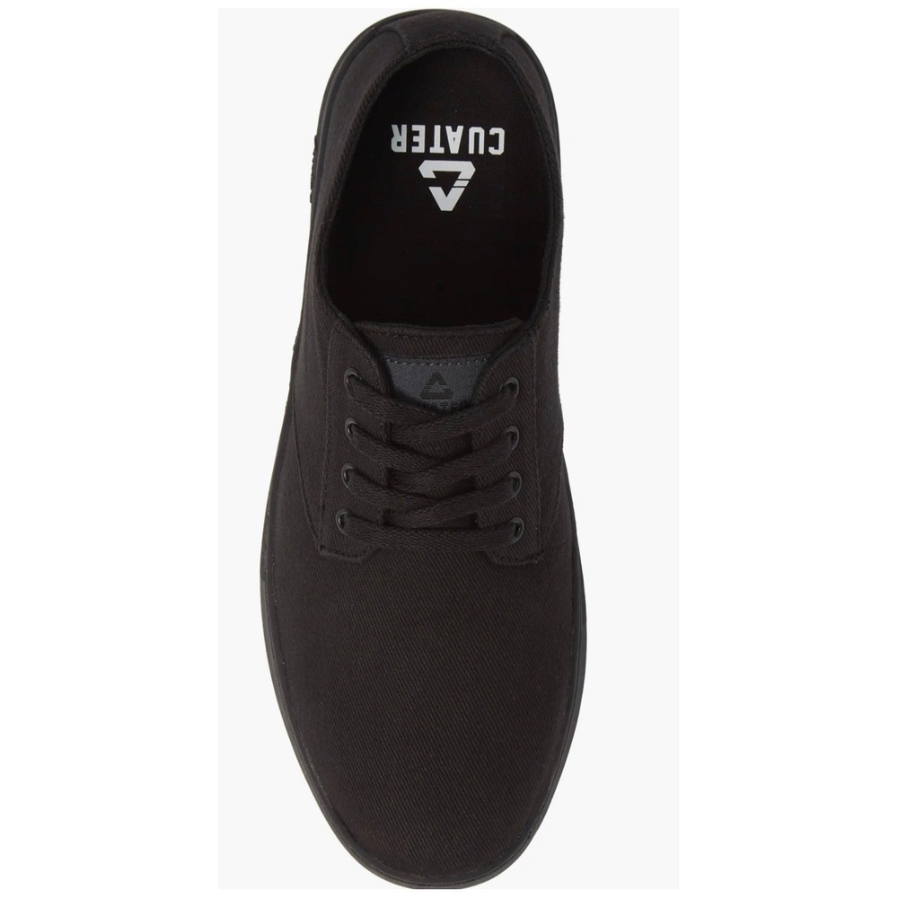Cuater by TravisMathew The Daily Black Canvas Casual Low Top Sneakers Mens 10